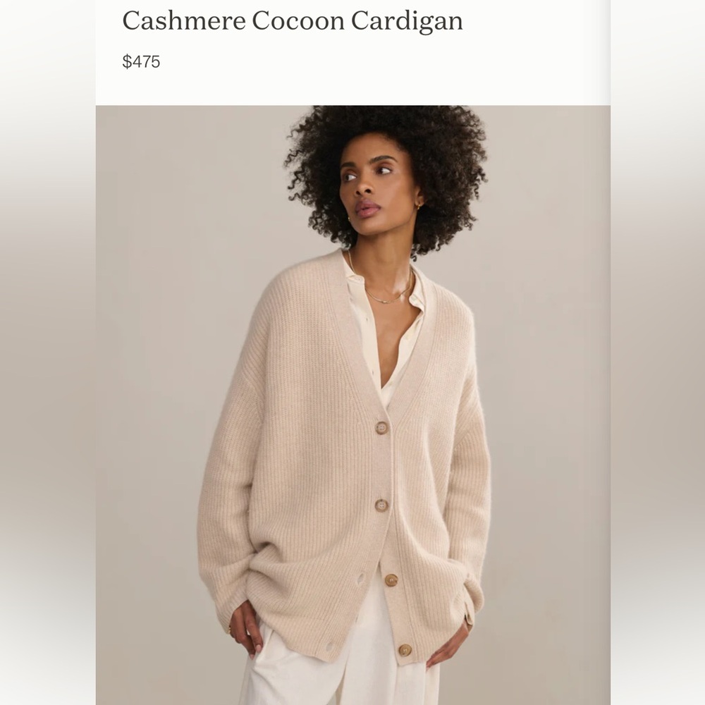 Jenni Kayne Cocoon Cardigan in Oatmeal Sz XS NWOT